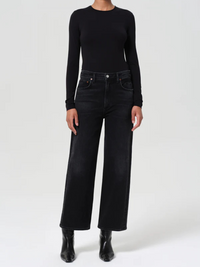Ren High Rise Wide Leg Jean in Hush