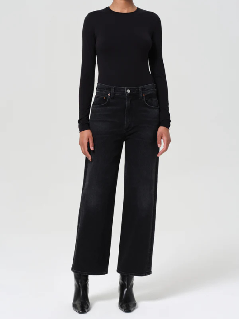 Ren High Rise Wide Leg Jean in Hush