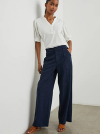 Greer Twill Pant in Navy