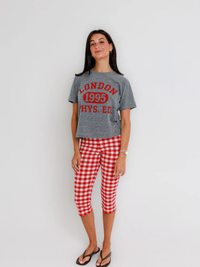 London Phys Ed Tee in Heather Grey