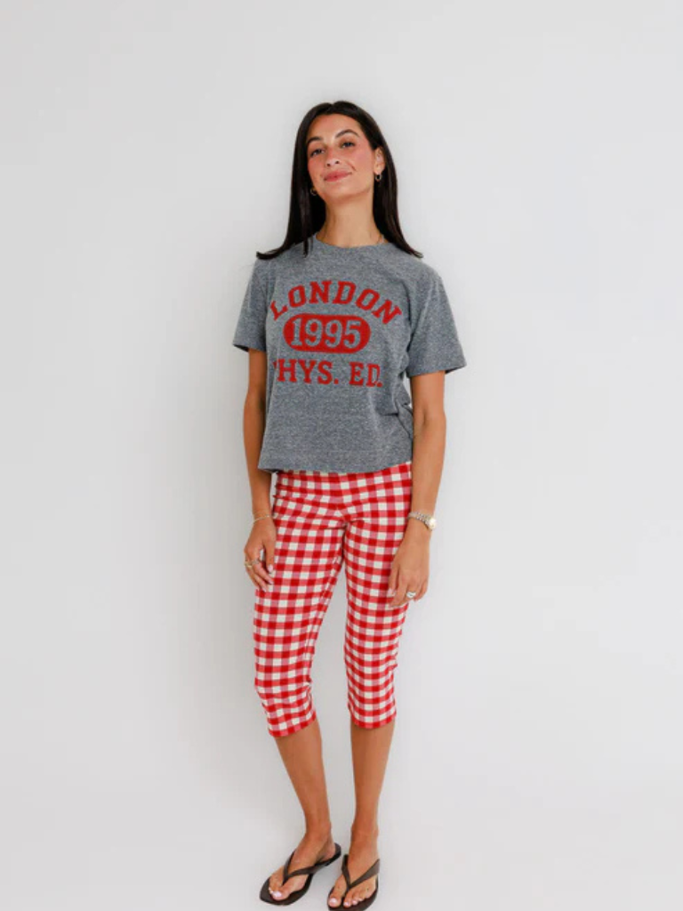 London Phys Ed Tee in Heather Grey