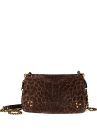 Bobi S Shoulder Bag in Leopard Suede