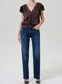 Palma Straight Long Clean Hem in Boulevard