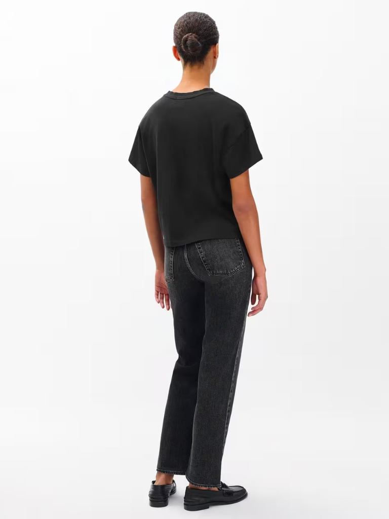 The Kelly Boxy Tee in Black