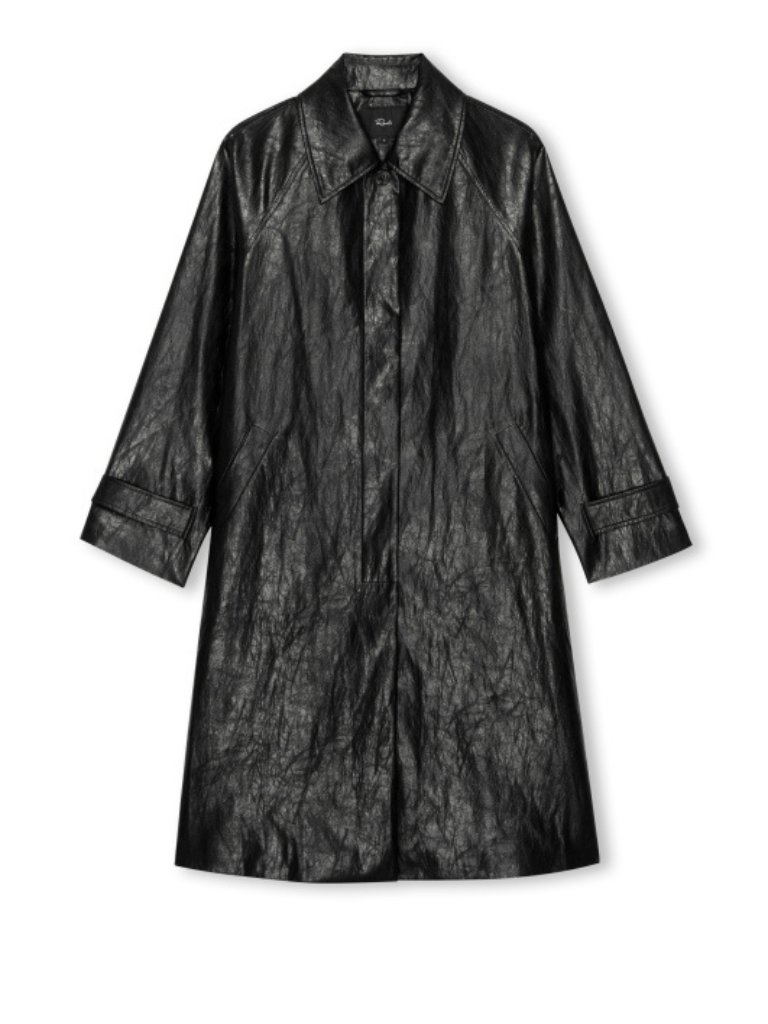 Hills Faux Leather Jacket in Black
