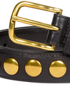 Festival Studded Belt in Noir/Brass