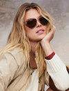 Coleman Sunglasses in Bottle Green/Zulu 18K