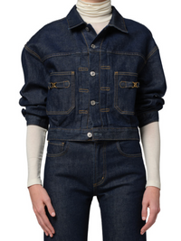 Alma Jacket With Horsebit in Helia