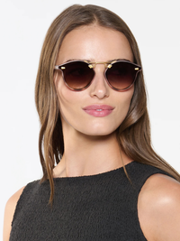 STL Nylon Sunglasses in Matte Blush Tortoise 18K