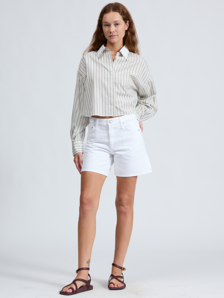 Kaia Denim Shorts in White