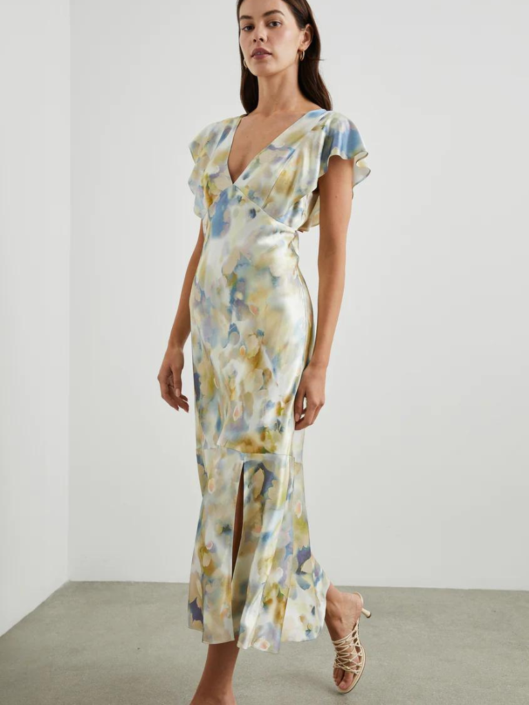 Dina Dress in Diffused Blossom