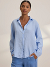 Cleo Wade Sisi Linen Shirt in Chambray