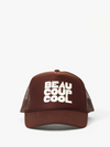 Trucker Hat in Chocolate w/ Cream Beaucoup Cool
