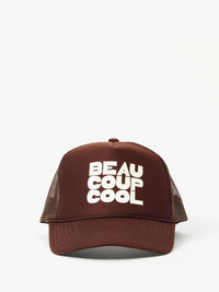 Trucker Hat in Chocolate w/ Cream Beaucoup Cool