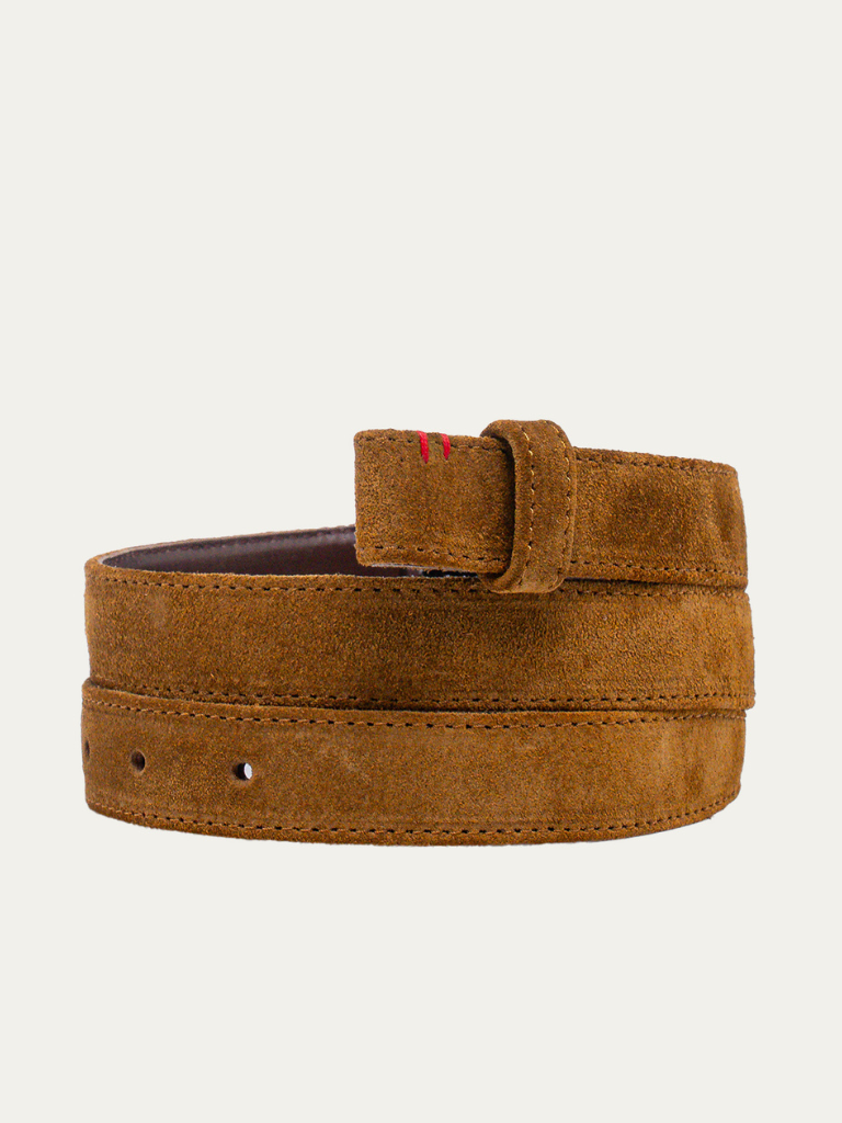 Baby Suede Belt in Tobacco