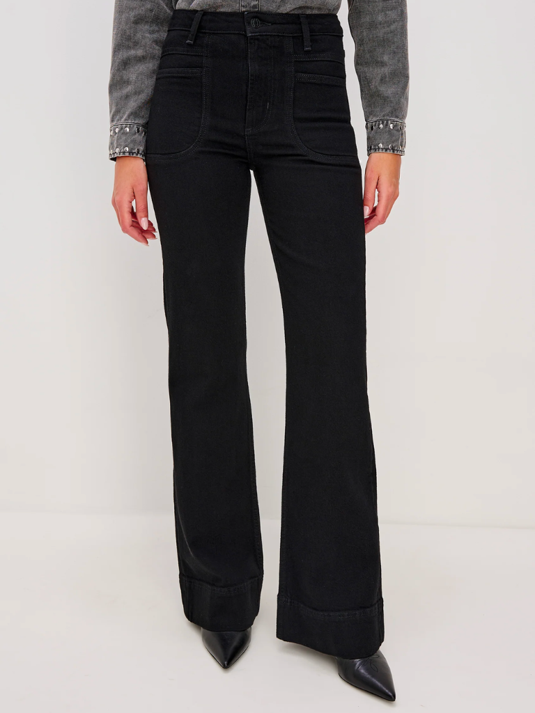 Alamitos Flared Trouser in Blackout