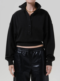 Mirelle Funnel Neck Top in Juniper