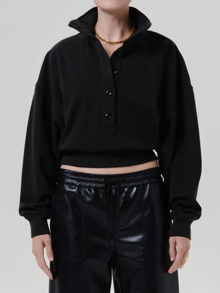 Mirelle Funnel Neck Top in Juniper