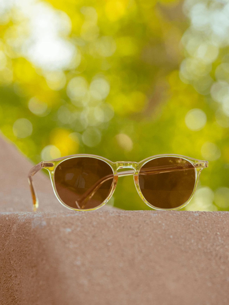 Basq Sunglasses in Champagne Crystal/Suntan