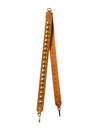 Leather Studded Strap in Oak/Brass