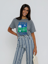 New York Golf Club Tee in Heather Grey