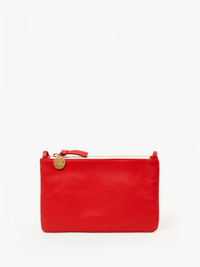 Flat Clutch Wallet in Rossa Nappa