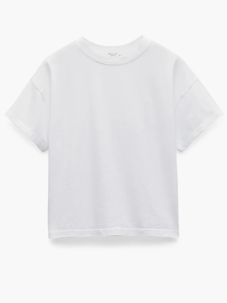 The Kelly Boxy Tee in White