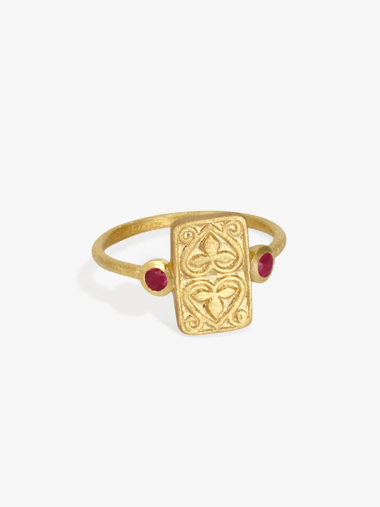 Ruby Seal Ring in Gold