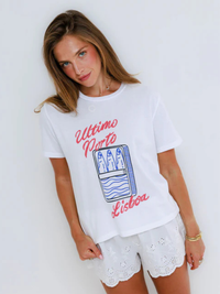 Lisbon Sardines Tee in White