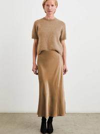 Anya Midi Skirt in Camel