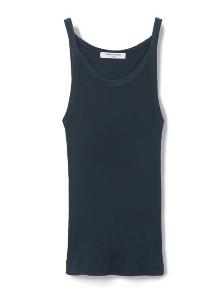 Annie Recycled Tank in Navy