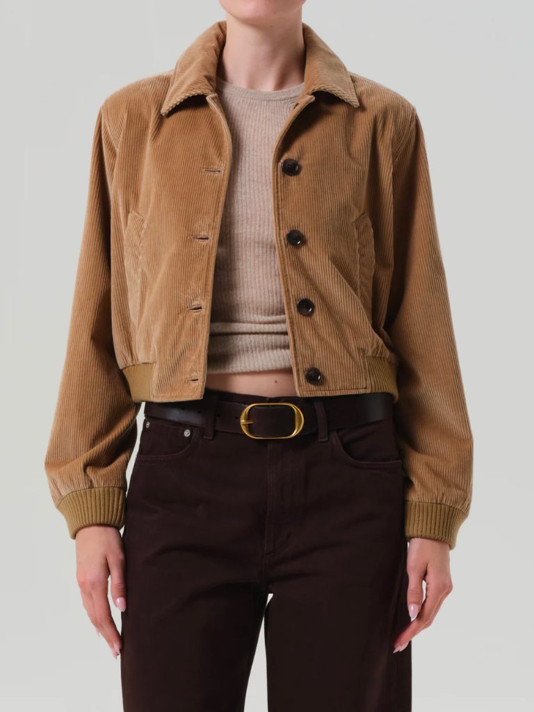 Lola Eve Bomber Jacket in Amber