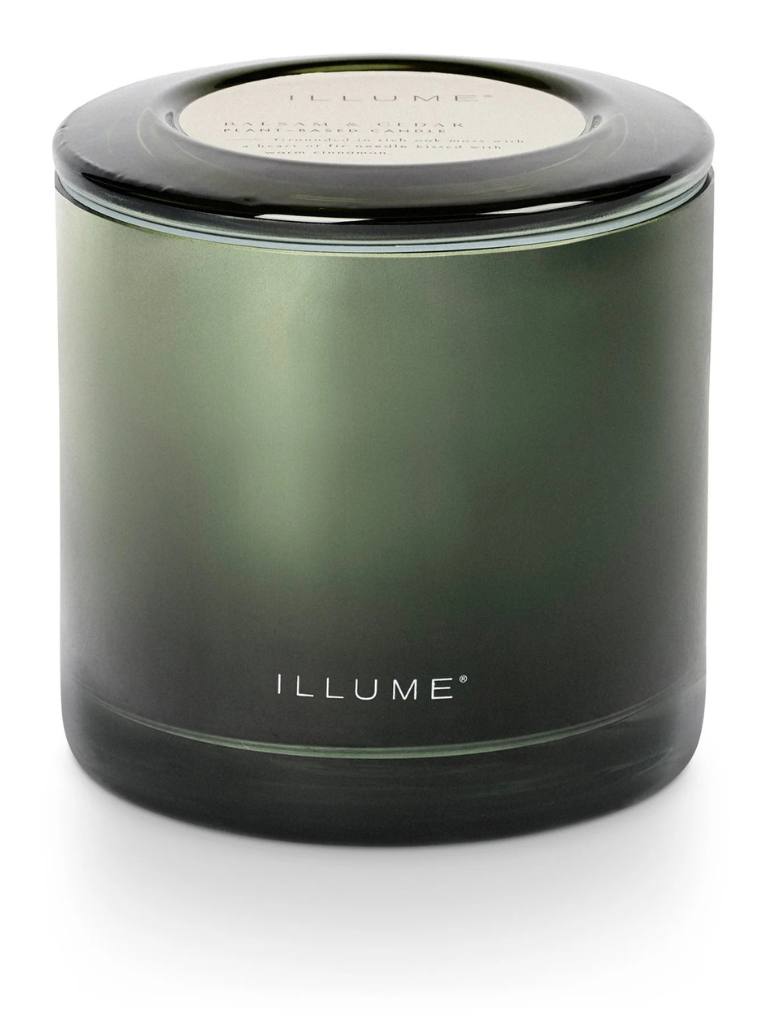 Statement Glass Candle in Balsam & Cedar