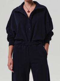 Mirelle Funnel Neck in Navy