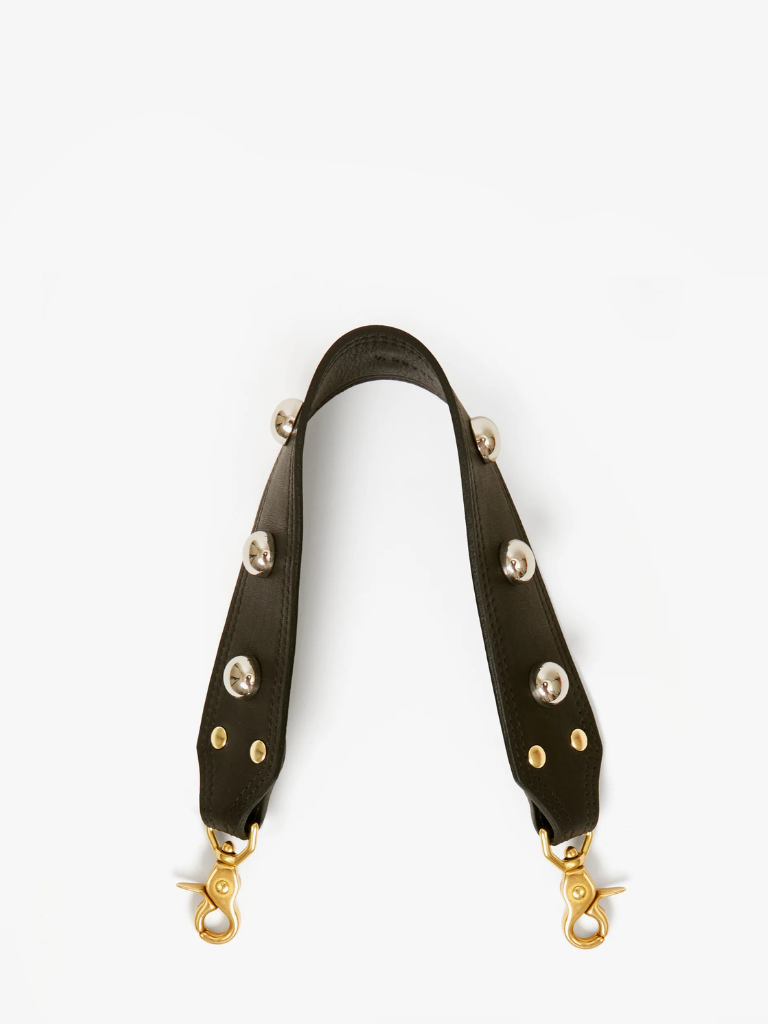 Studded Shoulder Strap in Black