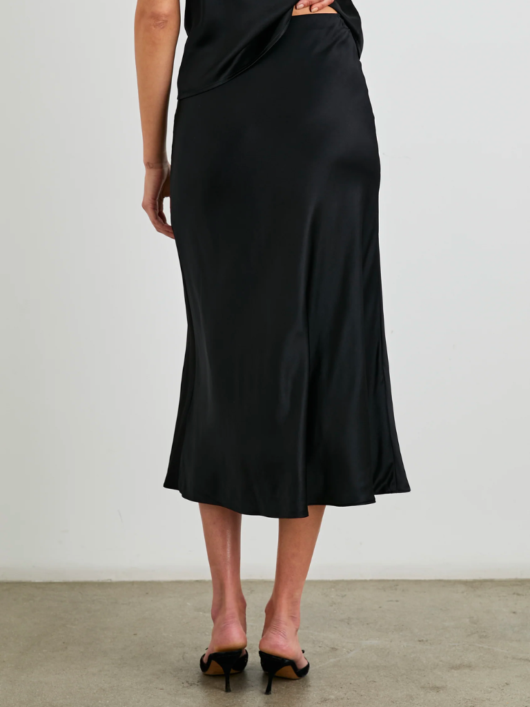 Anya Midi Skirt in Black