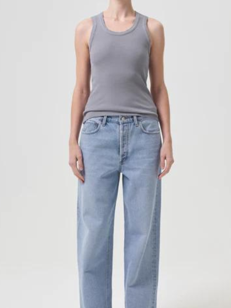 Poppy Scoop Neck Tank in Stormcloud