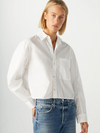 Ruth Crop Shirt in White