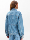 Amy Cinched Denim Jacket in Ithica
