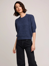 Marisol Knit Top in Heather Blue