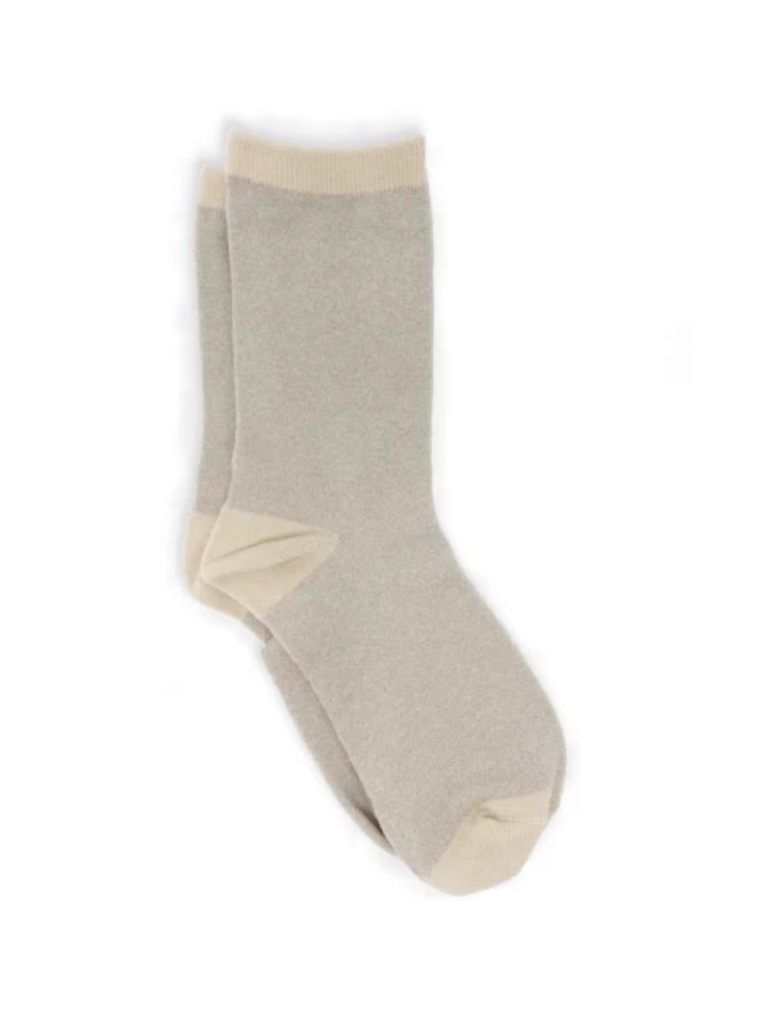 Glitter Socks in Champagne