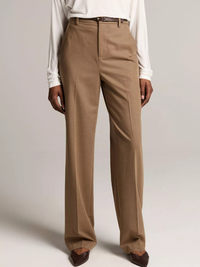 Elsa Fine Suiting High-Rise Straight-Leg Trouser in Canyon