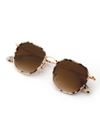 Hyde Sunglasses in Matte Oyster 18k