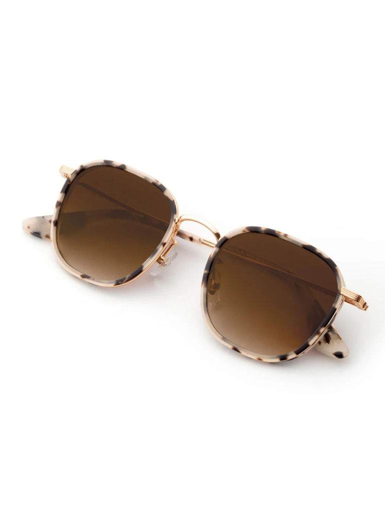 Hyde Sunglasses in Matte Oyster 18k