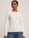 Camino Long Sleeve Tee in White