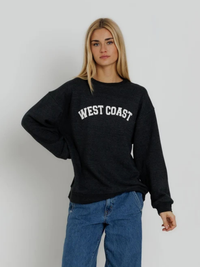 West Coast Oversized Crew in Vintage Black