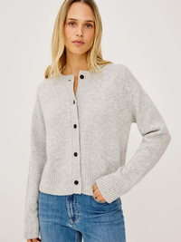 Carre Cardigan in Heather Grey