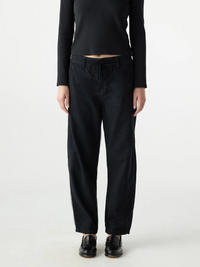 Elaine Drawstring Pant in Vintage Black