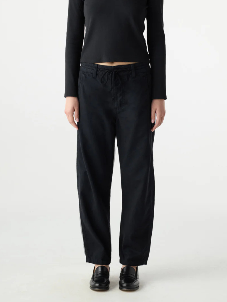 Elaine Drawstring Pant in Vintage Black