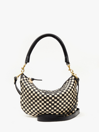 Petit Moyen in Black/Cream Woven Checker